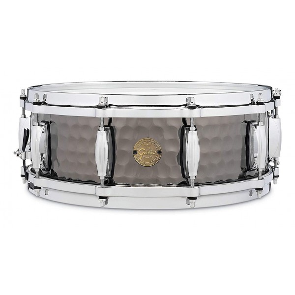 Gretsch S1-0514-BSH Hammered Black Steel 14''x5'' Snare Drum