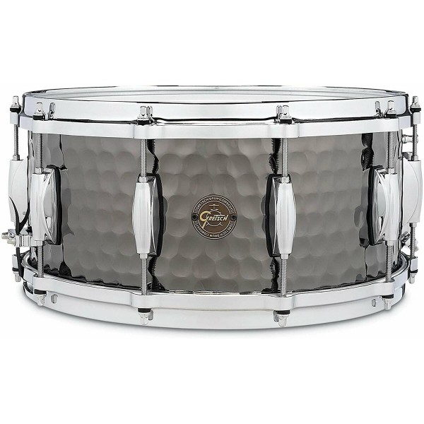 Gretsch S1-6514-BSH Hammered Black Steel 14''x6.5'' Snare Drum