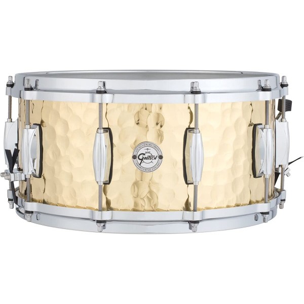 Gretsch S1-6514-BRH Hammered Brass 14''x6.5'' Snare Drum 