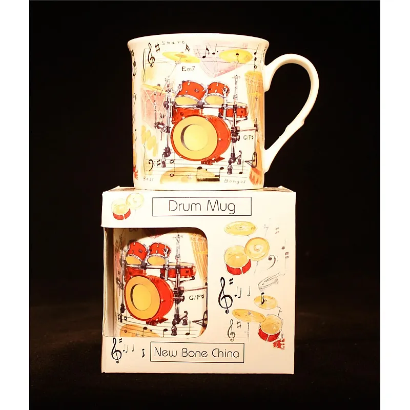 Fine China Mug - Drums Design Fine China Mug - Drums Design