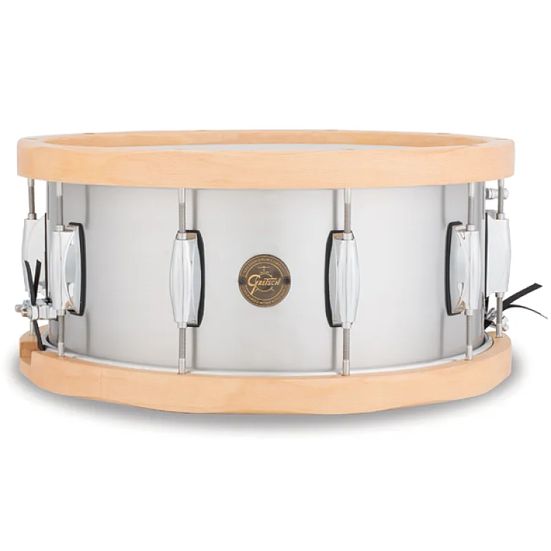 Gretsch S1-6514A-WH Aluminum/Wood Hoop 14''x6.5'' Snare Gretsch S1-6514A-WH Aluminum/Wood Hoop 14''x6.5'' Snare