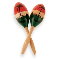 CP287 CP by LP Medium 7 1/2'' Wood Marakas  CP287 CP by LP Medium 7 1/2'' Wood Marakas